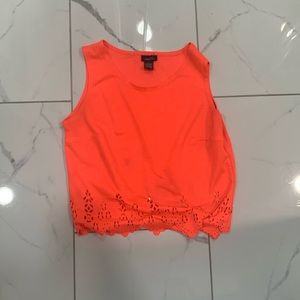 Bright pink/orange summer top